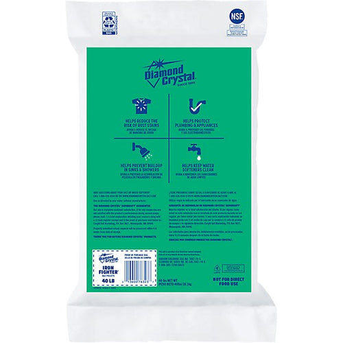 Diamond Crystal Iron Fighter Water Softener Salt Pellets, 40.5 lb