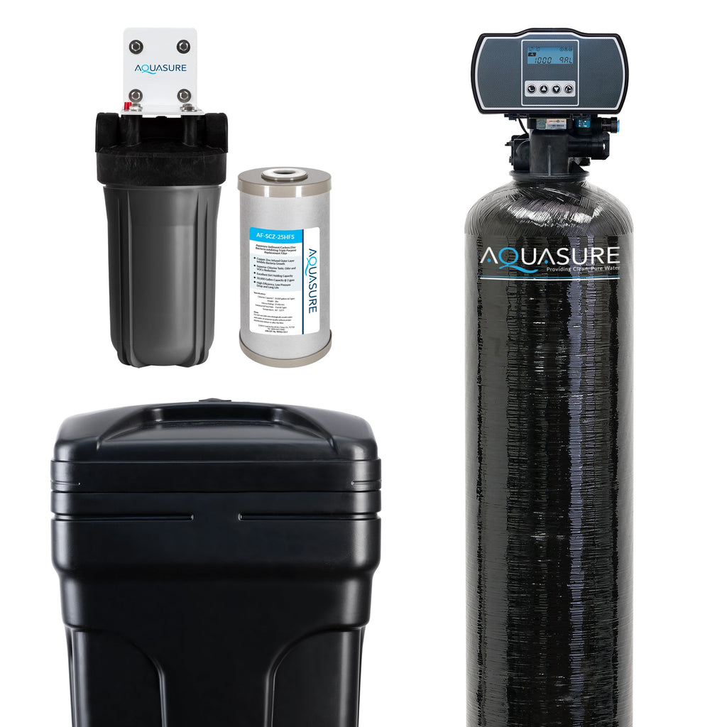 Aquasure Harmony Series 48,000 Grain Water Softener with Sediment & Carbon Pre-Filter
