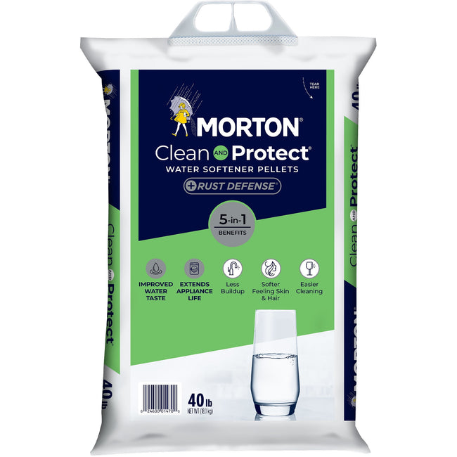 Morton Clean & Protect Plus Rust Defense Water Softener Salt Pellets
