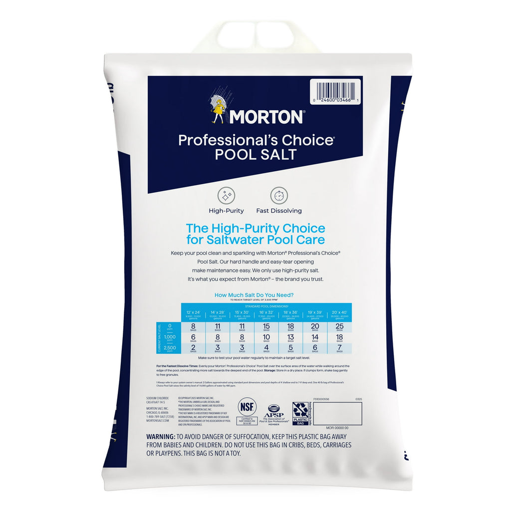 Morton Professional’s Choice Pool Salt, 40 lb